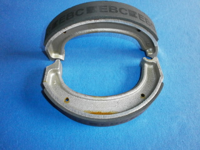  Bremsbacken R50,50/2,60,60/2,50S,69,69S Paar hinten (860) Nachbau (schm&auml;ler wie original) 
   