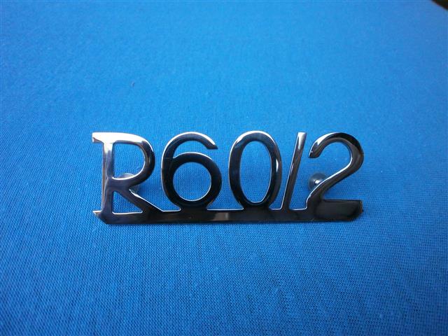  Schriftzug R60/2 verchromt Schutzblech hinten  
