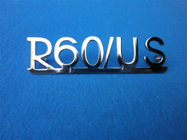  Schriftzug R60US verchromt Schutzblech hinten   