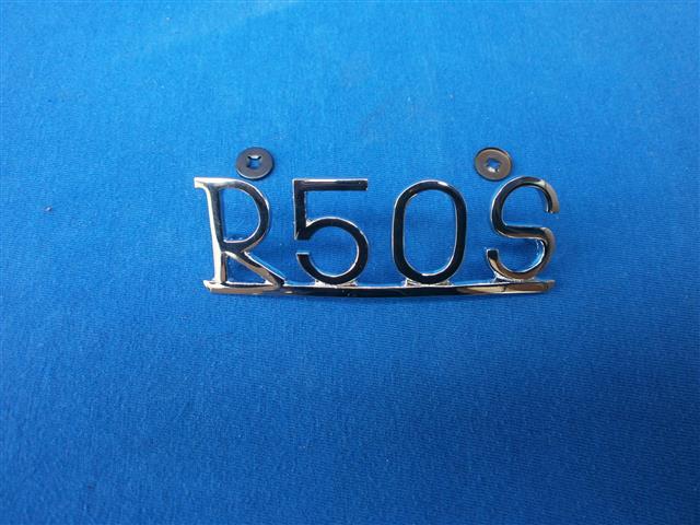  Schriftzug R50S verchromt Schutzblech hinten  