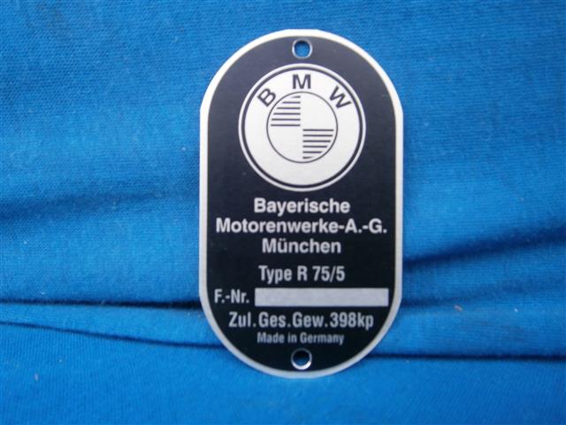 Typenschild 75/5