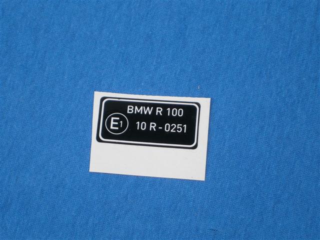 Hinweisschild 1000er BMW R100 10R-0251