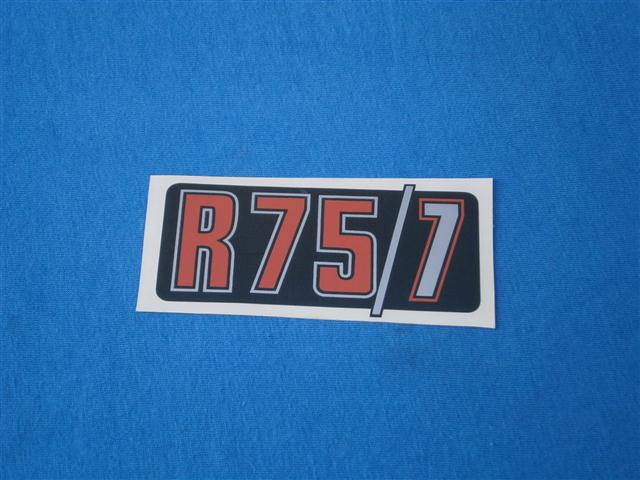 Abziehbild Batterieabdeckung R75/7 silber/rot