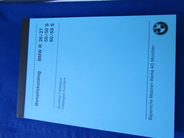 Auxilary Katalog, Behelfskatalog,  Ersatzteilliste R26,27,50,50/2,60,60/2,50S,69,69S deutsch,englisch